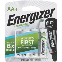 Energizer AA 4Pk Recharge Battery