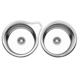 Oliveri Round Bowl Topmount Sink With Tap Landin