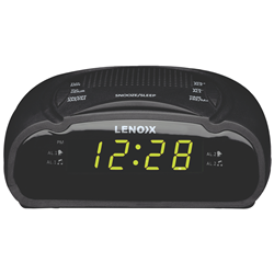 Lenoxx Clock Radio AM/FM