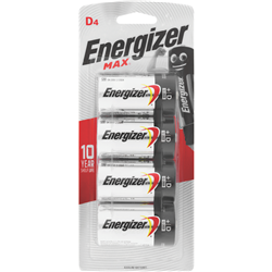 Energizer Max D 4Pk Battery