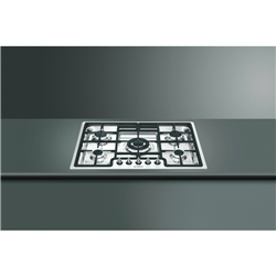 Smeg 5 Burner & Wok Gas Cooktop S/S Semi Flush