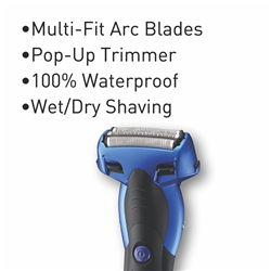 Panasonic Wet/Dry Shaver 3 Blade With Pop Up Trimmer