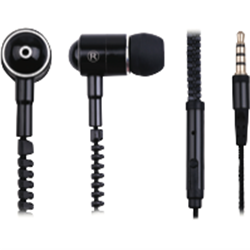 GVA Zipper Earphone Black