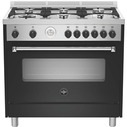 La Germania Americana 90cm Gas Upright Cooker - Black