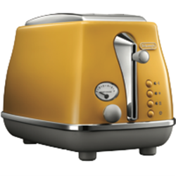 DeLonghi Icona Capitals Yellow 2 Slice Toaster