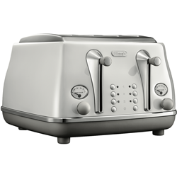 DeLonghi Icona Capitals 4 Slice Toaster Sydney White