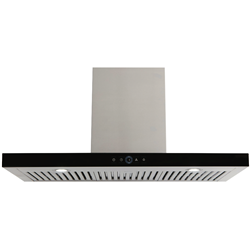 Technika 90cm Black Canopy Rangehood