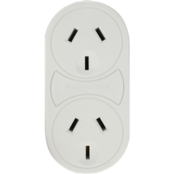 Jackson Surge Protected Double Adaptor