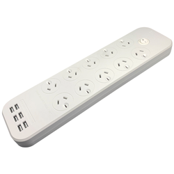 Jackson 10 Way Surge Powerboard 6x USB Ports