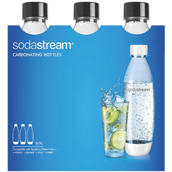 Sodastream 1 Litre Fuse Triple Pack - Black