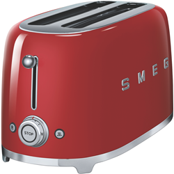 Smeg 50's Style Longslot 4 Slice Toaster Red