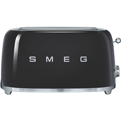 Smeg 50's Style Longslot 4 Slice Toaster Black