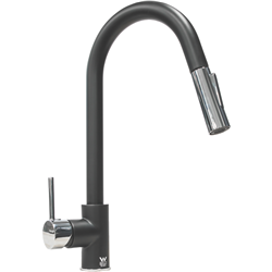 Hafele Mixer Tap with Sprayer Black Chrome