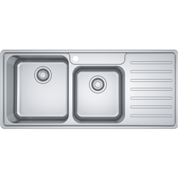 Franke BCX621RHD BELL Inset Sink Double Bowl with Drainer Overall 1080mm Width