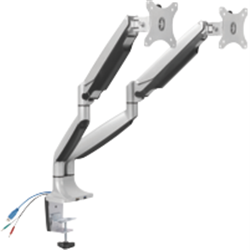 Ergovida Gas Spring Dual Monitor Arm with USB & Media Port