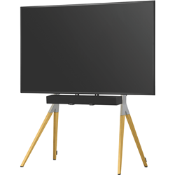 One For All Falcon TV stand  - Oak/Silver