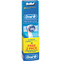 Oral B EB 50 Cross Action 4 Pack + 2 EB20 Precision Clean