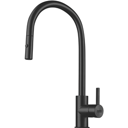 Franke Franke Eos Neo Pullout Tap inc Vegie Spray Black Steel