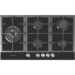 ARTUSI 90cm Gas Cooktop Black Glass