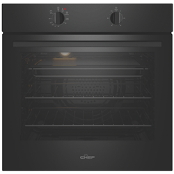 Chef 60cm Electric Oven Dark Stainless 10amp Plug