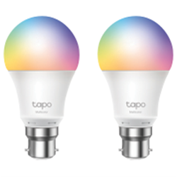 TP-LINK Tapo Smart Colour Light Bulb (B22) 2-pack