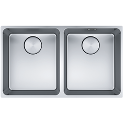 Franke Mythos Double Bowl Bare S/S Sink Undermount