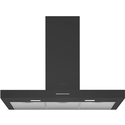 Smeg 90cm T Shape Chimney Rangehood Matt Black