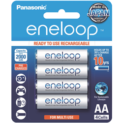 Eneloop AA Rechargeable Batteries 4 Pack