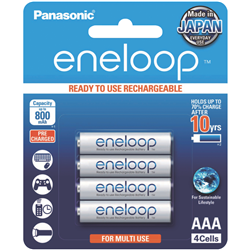 Eneloop AAA Rechargeable Batteries 4 Pack