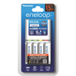 Eneloop AA/AAA Quick Charger with 4x AA