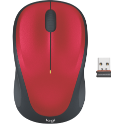Logitech M235 Wireless Mouse (Red)