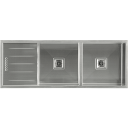 Hafele Squareline Sink G3 Double Bowl and Drainer