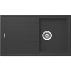 Hafele Quartz Sink G2 Single with Drainer Onyx
