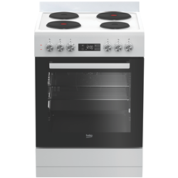 Beko 60cm Electric Upright Cooker White