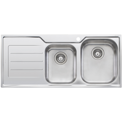 Oliveri Flinders 1 & 3/4 Bowl Sink with Left Hand Drainer