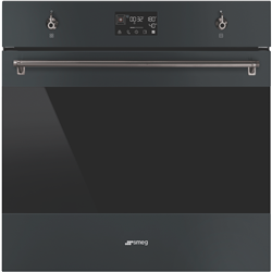 Smeg 60cm Classic Pyrolytic Steam Oven with Probe Matte Black
