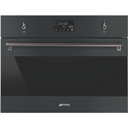 Smeg Compact Classic Speed Oven - Matte Black