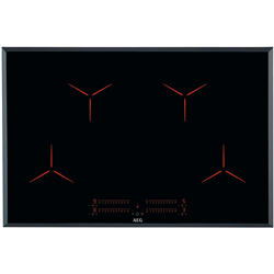 AEG 80cm 4 Zone Pure Black Induction Cooktop