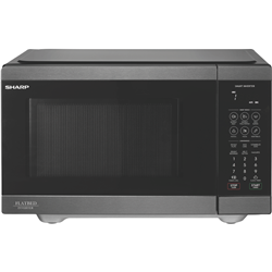 Sharp 26L 900W Flatbed Inverter Microwave Black Stainless Steel