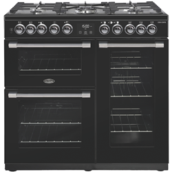 Belling 90cm Dual Fuel Upright Cooker Black