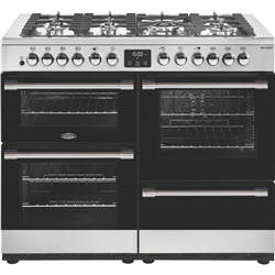 Belling 110cm Dual Fuel Upright Cooker Stainless Steel