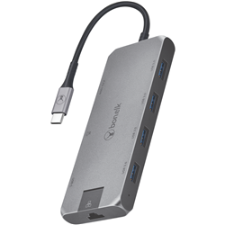 Bonelk Long-Life USB-C to 8in1 Multiport Hub (Space Grey)