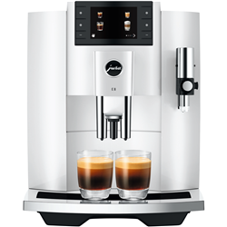 JURA E8 INTC Piano White Coffee Machine