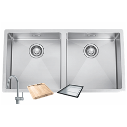 Franke Double Bowl Sink Tap and Accessory Pack