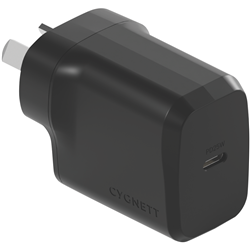 Cygnett Powerplus 25W USB-C Wall Charger Black