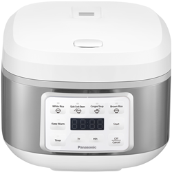 Panasonic 8 Cup Rice And Multi Cooker White/Silver