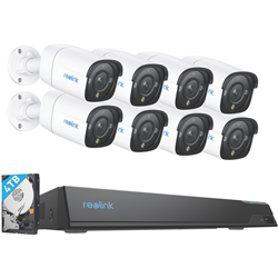 Reolink 16-Channel NVR x 8 12MP Security Cameras