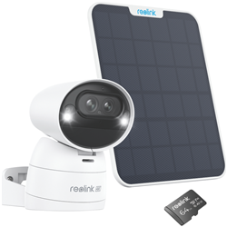 Reolink 4K Dual-Lens Wireless Security Camera + Solar Panel