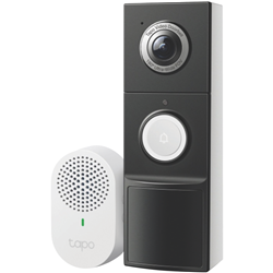 TP-LINK 2K 5MP Wired or Wireless Video Doorbell w/Chime