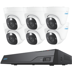 Reolink 12MP PoE NVR Security System with 6 Cameras and 2 TB